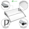 Auvent de porte marquise 120x80 cm transparent en Polycarbonate anti UV - vuunut.com