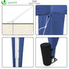 Tonnelle de Jardin 3x3m Pliable avec portes et fenêtres Bleu - vuunut.com