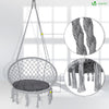 Fauteuil suspendu avec coussin rond gris - vuunut.com