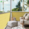 Canisse PVC brise vue renforce avec attaches de fixation 80x500cm beige - vuunut.com