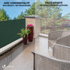 Brise vue occultant en HDPE 150g/m² 1.5x10m avec attaches de fixation vert - vuunut.com