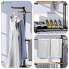 Sechoir a linge etendoir pliable 3 niveaux style bois noir - vuunut.com