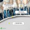 Nappe de table ronde en PVC Tissu non-tissé style ceramique - vuunut.com