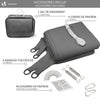 Voile d'ombrage rectangulaire avec 24pcs kit de fixation - VOUNOT