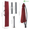 Parasol deporte 3M Shanghai avec housse de protection rouge - vuunut.com