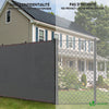 Brise vue occultant en HDPE 230g/m² 1.8x10m avec attaches de fixation gris - vuunut.com