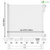 Barriere de securite retractable enfant 180cm blanc - vuunut.com