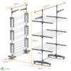 Sechoir a linge etendoir pliable ailes pliables 3 niveaux - vuunut.com