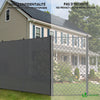 Brise vue occultant en HDPE 150g/m² 1.8x10m avec attaches de fixation gris - vuunut.com