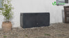 Coffre de Rangement Exterieur 310L en PP 119x48x60CM Style Polyrotin Marron