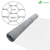Grillage a poule avec fils 25mm en acier galvanise 1x25M - VOUNOT