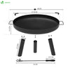 Brasero exterieur 60cm en acier noir - vuunut.com