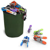 Pince a linge lot 40 pcs INOX avec sac de rangement - VOUNOT