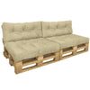 Lot de 4 Coussins pour palettes en bois beige - vuunut.com