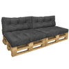 Lot de 4 Coussins pour palettes en bois gris - vuunut.com