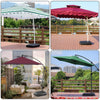 Dalle de lestage pied de parasol déporté plastique à remplir - VOUNOT